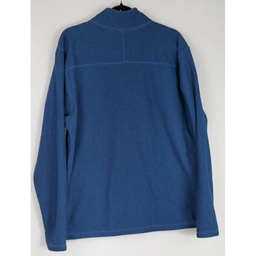 The North Face Men Blue 1/4 Zip Pullover Sweatshirt Size Xl